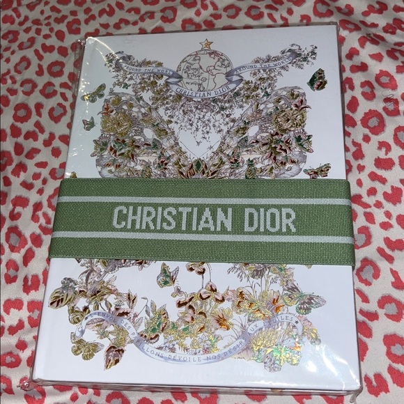 Dior Other - Dior Floral Notebook with Green Band